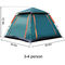 راه اندازی آسان چادر کمپینگ خانوادگی ضد آب با وزن سبک Rainfly ضد باد