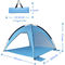 ضد آب Oxford Easy Up Sun Shelter 1.5 کیلوگرمی 83x83x51 اینچ برای پیک نیک
